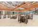 Inviting indoor lounge area with ample seating beneath a decorative pergola at 5905 S Kings Hwy. # 344B, Myrtle Beach, SC 29575