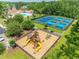 Community playground and tennis courts in a well-maintained area at 616 Edgecreek Dr., Myrtle Beach, SC 29579