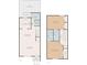 Detailed floor plan showcasing the layout of the home, including kitchen, bedrooms, and living spaces at 7403 N Ocean Blvd. # C, Myrtle Beach, SC 29572