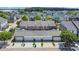 Aerial view of new townhomes with four garages and pristine landscaping at 959 Hendrick Ave. # 0, Myrtle Beach, SC 29577