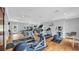 Well-equipped gym with modern treadmills, elliptical machines, and hardwood flooring at 959 Hendrick Ave. # 0, Myrtle Beach, SC 29577