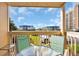 Relaxing balcony with table and chairs, community view at 9661 Shore Dr. # A1, Myrtle Beach, SC 29572