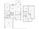 Detailed floor plan showcasing the layout of a two-story home with multiple bedrooms, bathrooms, and living spaces at 1033 Mccall Loop, Conway, SC 29526