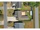 Bird's eye view of backyard with patio and lawn area at 104 Clovis Circle, Myrtle Beach, SC 29579