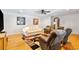 A cozy living room featuring neutral colors and a comfortable seating arrangement, with hardwood flooring at 1140 Waterway Ln., Myrtle Beach, SC 29572