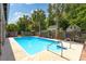 Sparkling blue pool surrounded by a concrete deck, perfect for relaxation and summer fun at 1140 Waterway Ln., Myrtle Beach, SC 29572