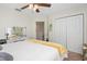 Bright bedroom with a vanity area, walk-in closet, and neutral color palette at 115 Machrie Loop # D, Myrtle Beach, SC 29588