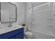 Cozy bathroom with a combination shower and tub unit, bright lighting, and modern fixtures at 1168 Baker Creek Loop, Myrtle Beach, SC 29579