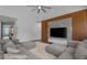 Cozy living room with an entertainment center featuring a large screen and comfortable seating at 1168 Baker Creek Loop, Myrtle Beach, SC 29579