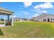 Spacious, green backyard with view of homes in a well-maintained residential neighborhood at 1170 Maxwell Dr., Little River, SC 29566