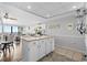 Modern kitchen with a center island and open layout at 1210 N Waccamaw Dr. # 1105, Murrells Inlet, SC 29576