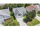 Aerial view of a single-Gathering home with well-maintained lawn and driveway at 140 Avondale Dr., Myrtle Beach, SC 29588