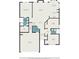Detailed floor plan showcasing the layout of a home, including bedrooms, living areas, and garage at 140 Avondale Dr., Myrtle Beach, SC 29588