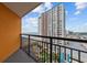 Balcony view of Landmark Resort, ocean, beach, and outdoor pools at 1501 Ocean Blvd. S # 1249, Myrtle Beach, SC 29577