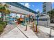 Fun-filled waterpark area with lion statues and colorful slides, perfect for families and resort guests at 1501 Ocean Blvd. S # 1249, Myrtle Beach, SC 29577