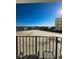 Private balcony with ocean views and seating at 1605 S Ocean Blvd. S # 105, Myrtle Beach, SC 29577