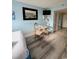 Cozy dining area with table and chairs in the living space at 1605 S Ocean Blvd. S # 105, Myrtle Beach, SC 29577