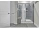 Modern bathroom featuring a glass shower with tiled walls and a sleek design at 191 Marley Blue Dr., Little River, SC 29566