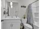 Clean bathroom with white vanity, modern fixtures, and shower-tub combination at 191 Marley Blue Dr., Little River, SC 29566