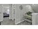Upstairs hallway with a desk and chair, leading to other rooms at 191 Marley Blue Dr., Little River, SC 29566