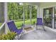 Relaxing screened-in porch offering serene views of lush greenery and providing a peaceful outdoor retreat at 191 Marley Blue Dr., Little River, SC 29566