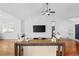 Spacious living room with vaulted ceilings, hardwood floors, and lots of natural light at 196 La Patos Dr., Myrtle Beach, SC 29588