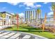Stylish outdoor lounge area with relaxing hammocks and sunbathing chairs, surrounded by manicured landscaping at 201 Westleton Dr. # 10-I, Myrtle Beach, SC 29572