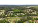 An aerial view of a community with homes nestled among lush trees and landscaping at 203 Longwood Ln., Conway, SC 29527