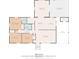 Detailed floor plan showcasing the layout of a one-story home with measurements for each room at 203 Longwood Ln., Conway, SC 29527