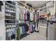 Organized walk-in closet with shelving, hanging rods, and ample storage space at 2300 Lark Sparrow St., Myrtle Beach, SC 29577