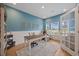 Stylish home office with a large window, desk and wainscoting at 2300 Lark Sparrow St., Myrtle Beach, SC 29577
