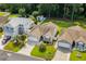 An aerial view of a well-maintained home showcases its landscaping and neighborhood at 2448 Whetstone Ln., Myrtle Beach, SC 29579