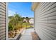 Pathway leads to a beautifully landscaped front entrance, showcasing curb appeal at 2448 Whetstone Ln., Myrtle Beach, SC 29579