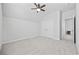 Bright bedroom featuring neutral walls, plush carpeting and a ceiling fan at 2475 Blue Crane Circle # 106, Myrtle Beach, SC 29577