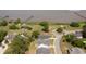 Aerial view shows community dock, lush greenery, neighborhood pool, and location of 2609 Seaport Cir at 2609 Seaport Circle, Georgetown, SC 29440
