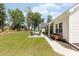 Spacious backyard with patio seating area and manicured lawn at 2609 Seaport Circle, Georgetown, SC 29440