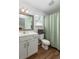 This is a full bathroom with a shower/tub combination and a white vanity at 2609 Seaport Circle, Georgetown, SC 29440