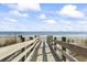 Picturesque beach boardwalk leading to the ocean with a clear blue sky and sandy shore at 2616 Hillbourne Loop, North Myrtle Beach, SC 29582