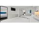 Clean bedroom features two beds, closet and a mirror, maximizing the sense of space at 3000 N Ocean Blvd. N # 531, Myrtle Beach, SC 29577