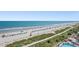 Beach view from the property overlooking the ocean and beach access at 3000 N Ocean Blvd. N # 708, Myrtle Beach, SC 29577