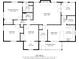 Floor plan of a home with dimensions for each room and total square footage at 302 Silver Fox Trail, Myrtle Beach, SC 29588