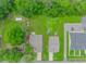 Aerial view of the property showcasing the yard, driveway, and proximity to neighborhood at 3539 Harrelson Ave., Loris, SC 29569
