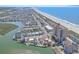 An aerial view showcasing the beachside community and ocean access at 4103 N Ocean Blvd. N # 204, North Myrtle Beach, SC 29582