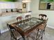Dining room featuring decorative table and chairs with ocean views at 4103 N Ocean Blvd. N # 204, North Myrtle Beach, SC 29582