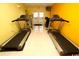 A bright room features treadmills, providing a dedicated space for cardio workouts and fitness activities at 4103 N Ocean Blvd. N # 204, North Myrtle Beach, SC 29582
