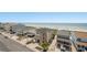 An aerial view of beach houses near the beach, offering a blend of coastal living and convenience at 4103 N Ocean Blvd. N # 204, North Myrtle Beach, SC 29582