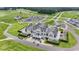 A top-down view of The Legends Clubhouse, featuring golf carts and ample parking at 4574 Girvan Dr. # D, Myrtle Beach, SC 29579