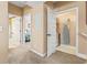 Hallway with access to bedroom, bathroom, and closet space at 4574 Girvan Dr. # D, Myrtle Beach, SC 29579