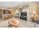 Cozy living room with a dining area, television, and comfortable seating arrangement at 4574 Girvan Dr. # D, Myrtle Beach, SC 29579