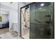 Well-lit bathroom with a modern shower and vanity at 502 Garden Dr., Surfside Beach, SC 29575